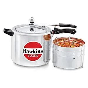 Hawkins Classic Aluminium Inner Lid Pressure Cooker with Separators