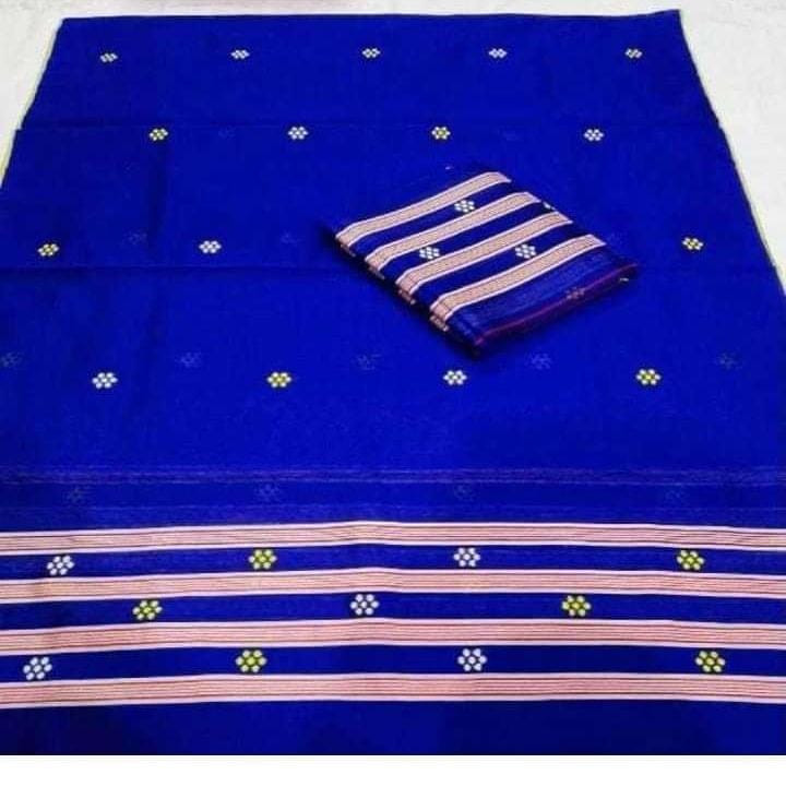 Homemade Cotton Mekhla Sador Saree with Blouse