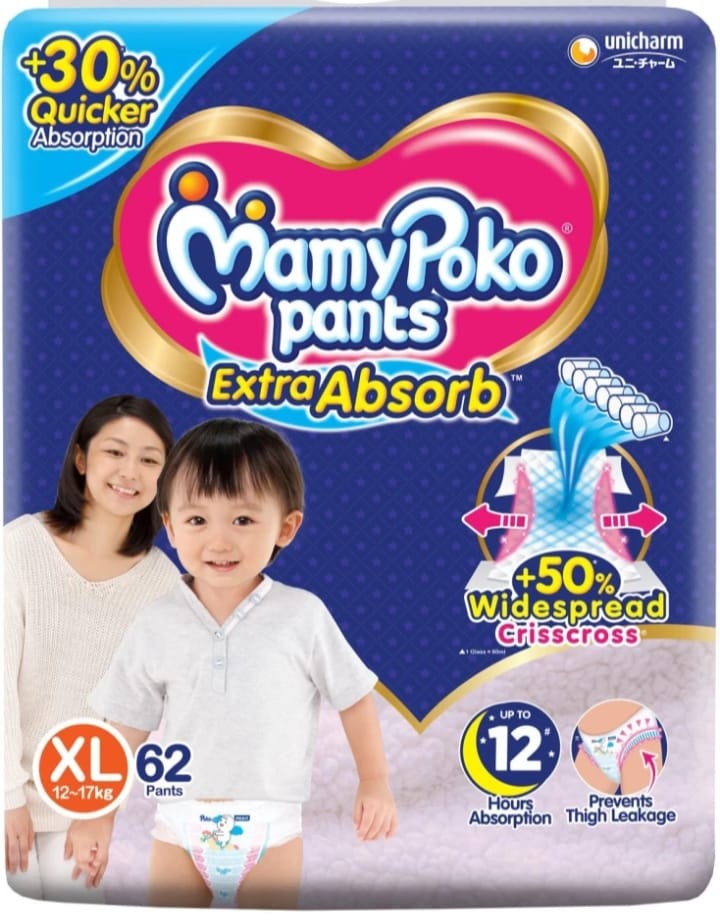 Mamy poko pants Extra Absorb Diaper (Xl, 62pic)