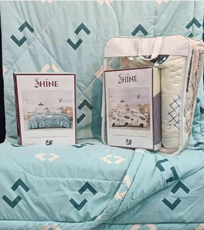 Shine blanket with pillow cover and bedsheet