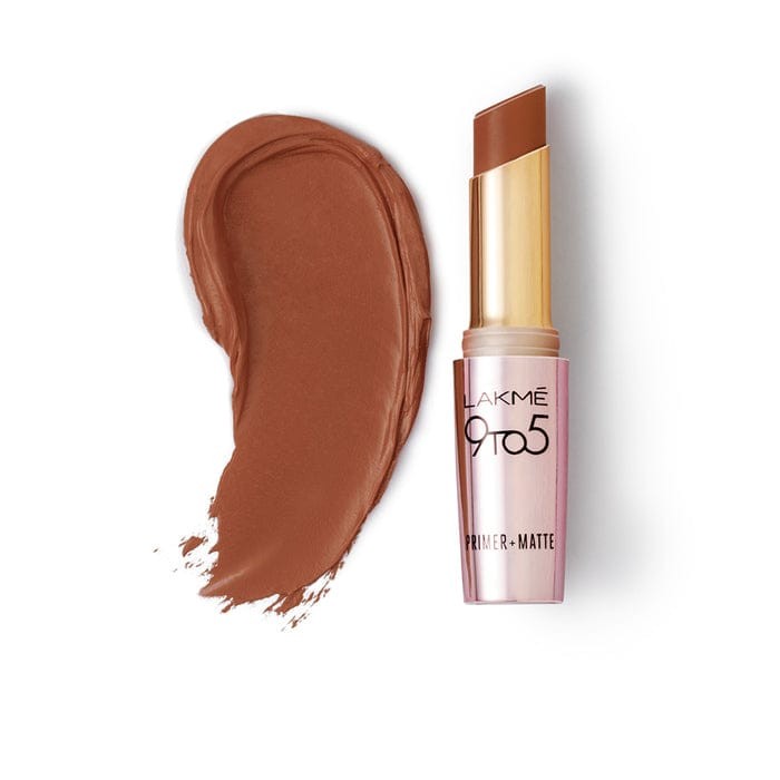 Lakme 9 To 5 Primer + Matte Lip Color (Rustic Brown)