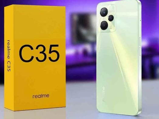REALME C35 glowing green 4GB Ram 64 GB Storage