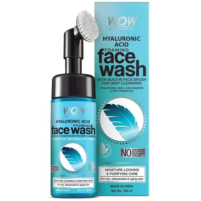 WOW Hyaluronic Acid Foming Face Wash 150ml