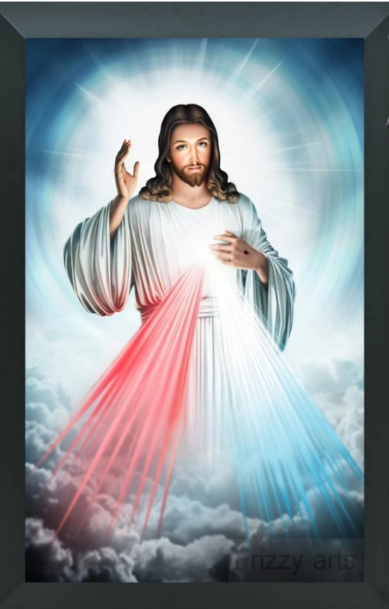 Jesus Frame Wall Painting For Home Decoration & Gifting- Size- 12-36