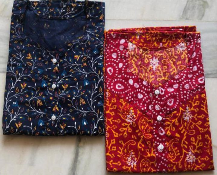 Women's Cotton All Over Print Maxi Nighty