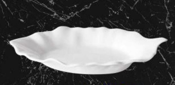 Servewell Leaf Platters Of White Pack Of 2