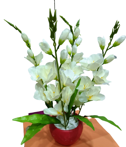 White Plastic Flowers/Artificial Flowers For Home Decor