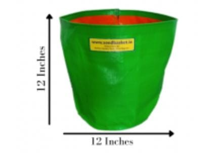Garden HDPE GROW BAG 12X12 INCH SET  of 1