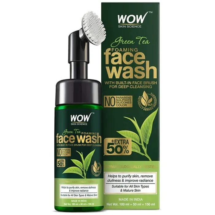 WOW Green Tea Foaming Face Wash 150ml