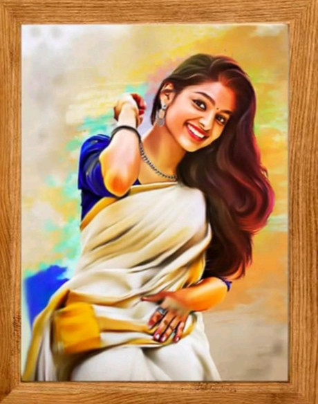 Digital Portrait Photo Frame Size- 6-8