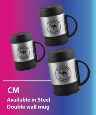 Camel CM Availanle In Steel Double Wall Mug Of 220/300/260 ml