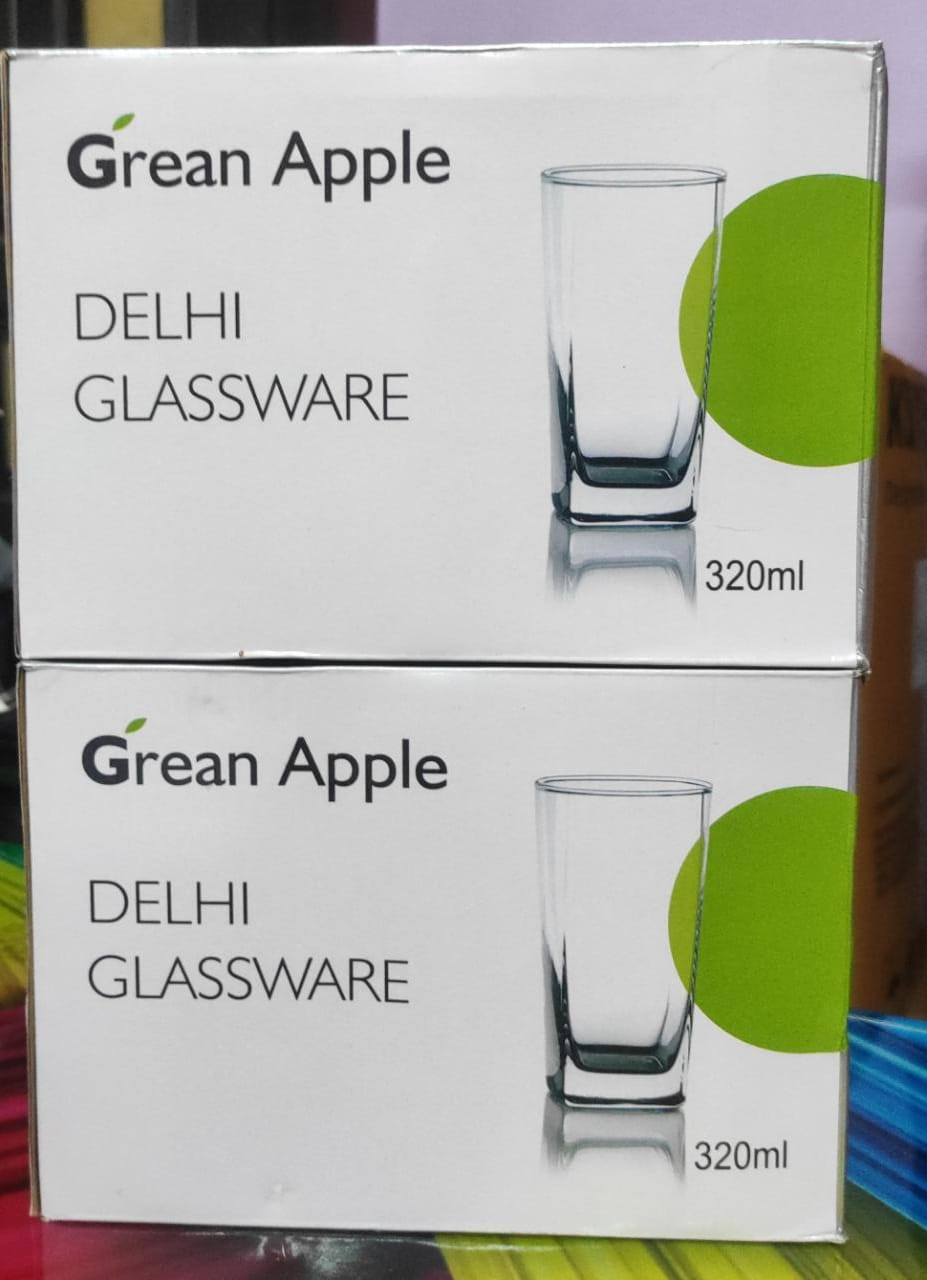 GREEN APPLE Delhi Glassware(320 ml)