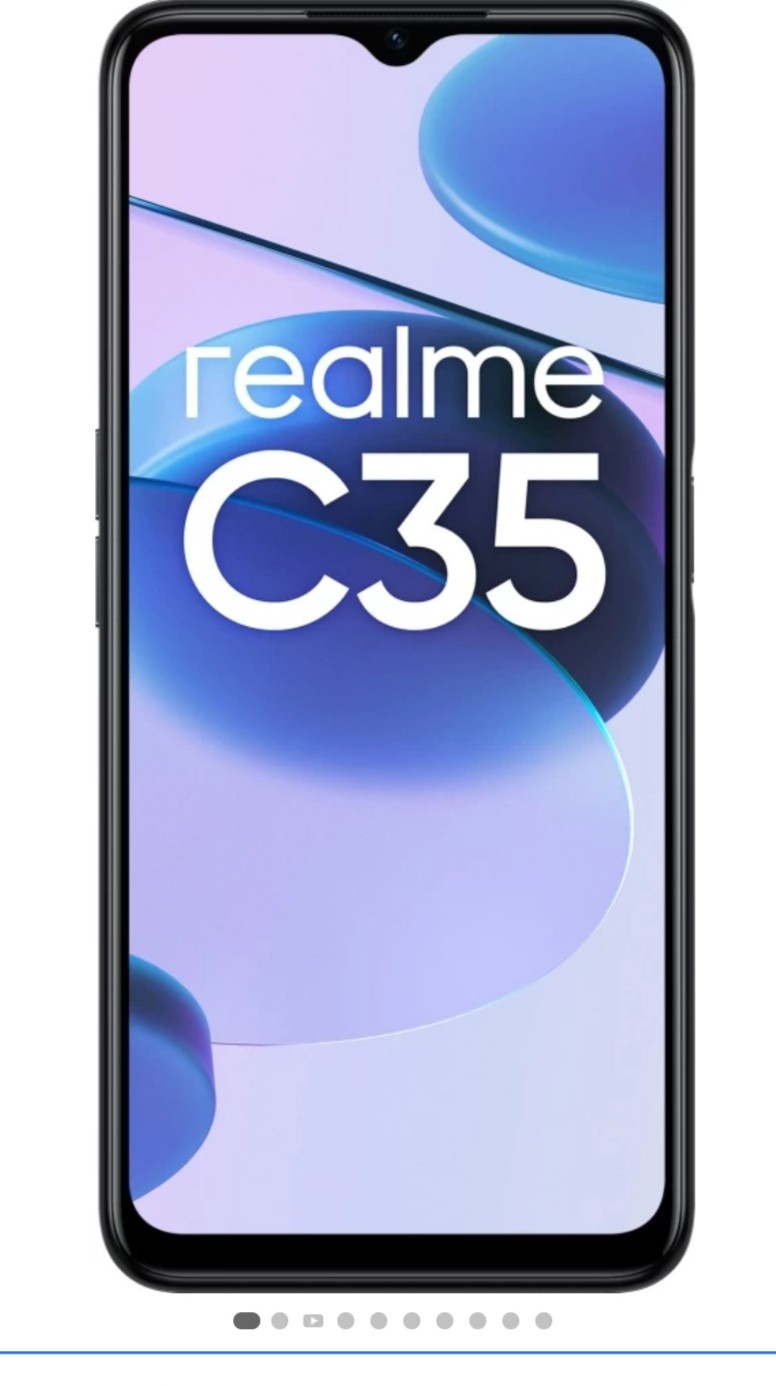 Realme C35 (128 GB Storage & 4 GB RAM) Glowing Black