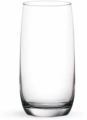 Ocean Ivory Hi Ball, 370ml, Set of 6 Glass Water/Juice Glass  (370 ml, Glass, Clear)
