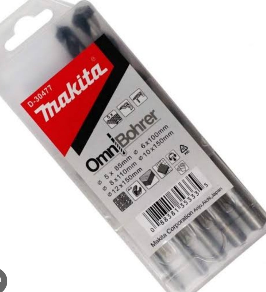 Makita Omnibohrer Drill Bit 5pc Set (4, 5,6,8,10mm)