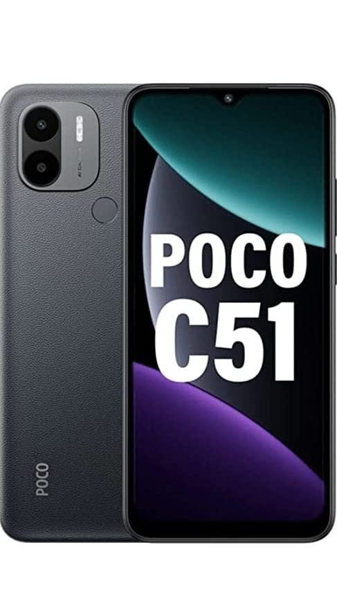 POCO C51 (Power Black, 64 GB)  (4 GB RAM)