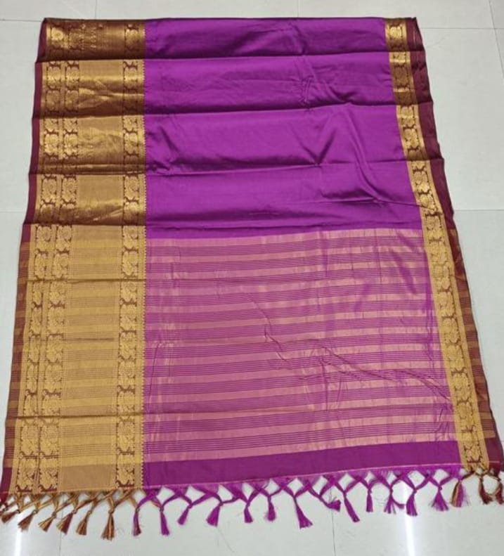 Woven Banarasi Silk Blend, Pure Silk Saree