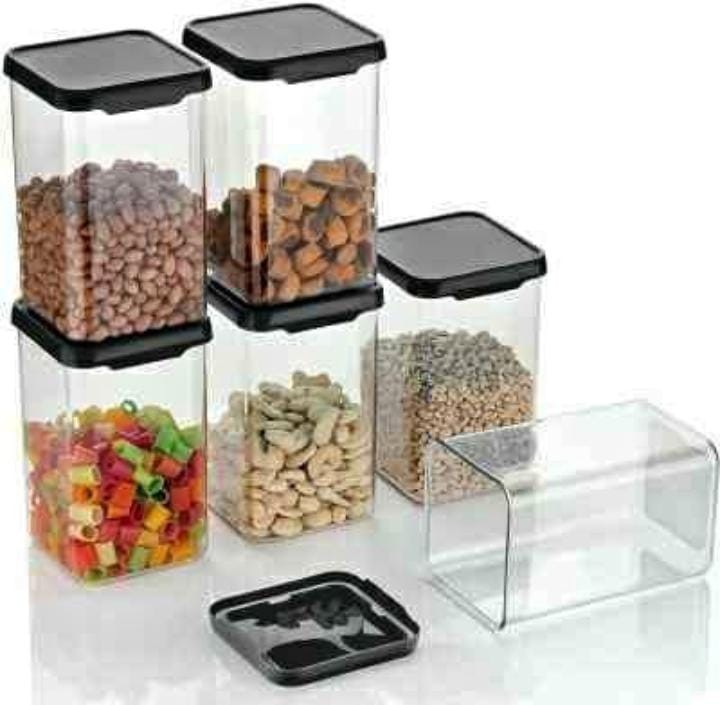 Unbreakable Air Tight Kitchen Storage Container for Rice | Dal | Atta, BPA-Free, Flour | Cereals | Snacks | Stackable | Modular  (1 - piece)