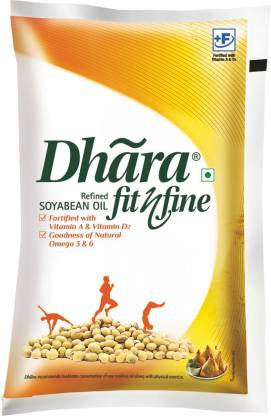 Dhara Fit And Fine Soyabeen Oil(1 LTR)