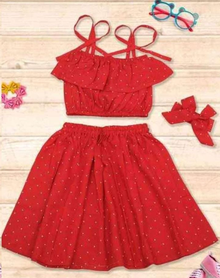 Top & Skirts For 5to7Year Old Girl