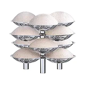 Hawkins Idli Stand - 12 Idlis, /18 Idlis(For 5 Litre and 6.5 Liter Pressure Cooker), Silver (ID12L/ID18L)