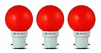 Bajaj LEDZ Ping Pong Red 0.5W B22 (830023)