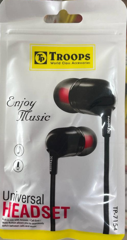 Troops Universal Headset Enjoy your music