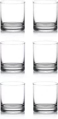 Ocean  Drink Tumbler Rock (Pack of 6) B00209 Glass Set Water/Juice Glass  (245 ml, Glass, Clear)