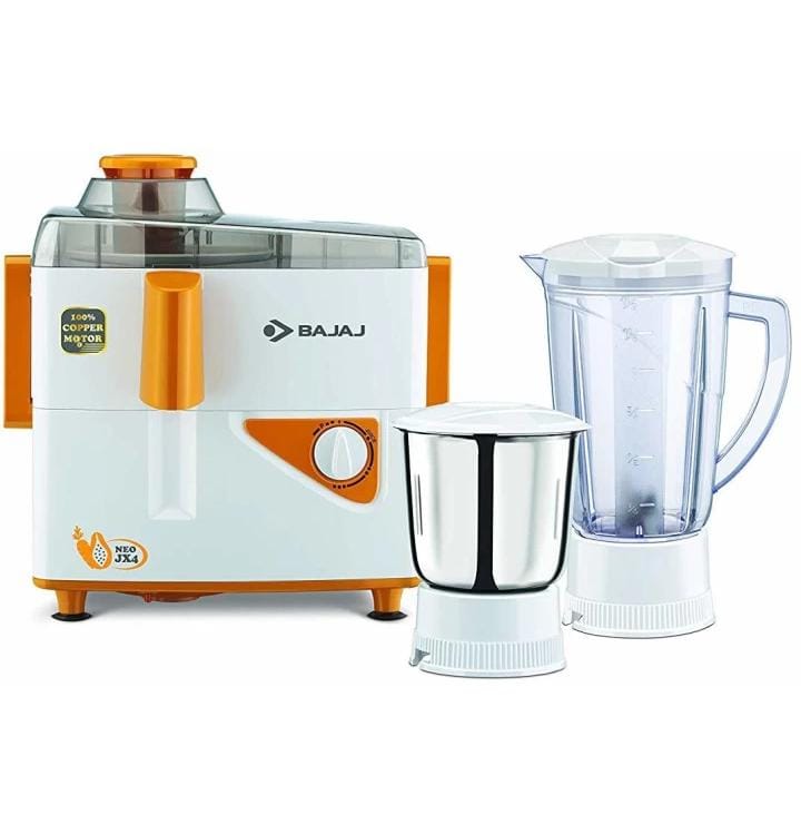 Bajaj majesty JX 4 neo jmg mixer juicer grinder 450 w with 2 jar