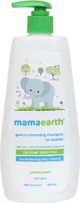 MamaEarth Gentle Cleansing Shampoo for Babies (400 ml)  (400 ml)