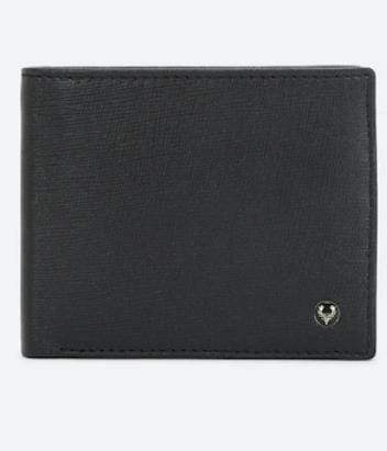 Allen Solly Solid Black  Leather Wallet For Men