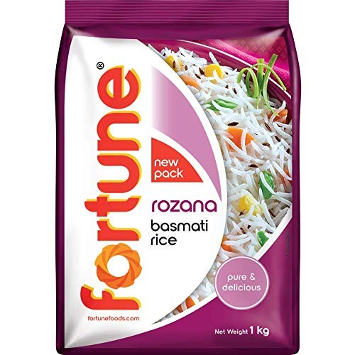 Fortune Rozana Basmati Rice, suitable for daily cooking, 1 kg