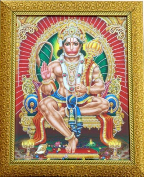 HanumanJi Photo Frame Size- 6-8