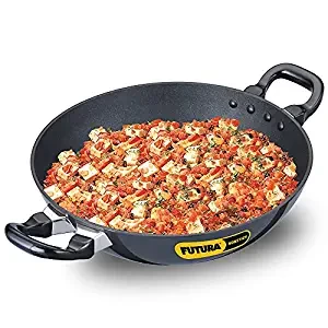Hawkins Futura Deep Fry Pan, Non Stick Kadai, Round Bottom Kadhai, Small Non Stick Kadai