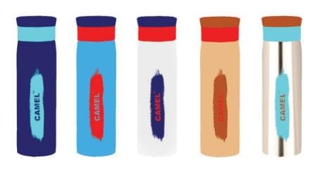 Camel Flash In 5 Colour With Multipurpose Lid Of 500 And 600 ml