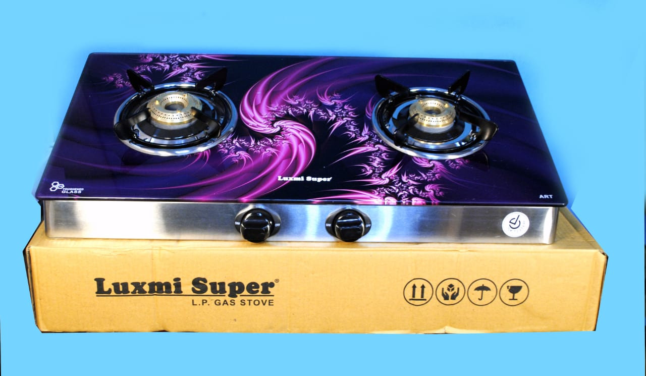 Laxmi Super Glass 2 Burner Gas Stove