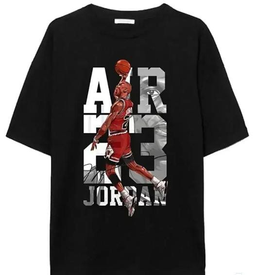 Oversized t Shirts for Men Loose fit Half Sleeve Pure-Cotton (Black)(Large)