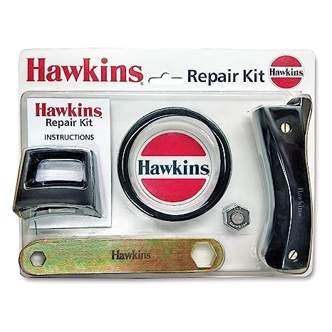 Hawkins Pressure Cooker Repair Kit with Cooker Gasket, Safety Valve, Body Handles and Spanner (KIT5L), Black Standard (Classic 3.5, 4, 5, 6.5 & 8 (Tall) Litre; Hevibase 3.5, 5 & 6.5 Litre; All Contura