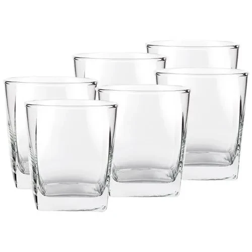 Ocean Plaza  Rock Glass Set - Transparent New, B11010, 295 ml (Set of 6)