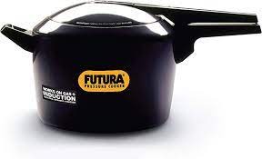 Hawkins Futura Pressure Cooker, Hard Anodised Inner Lid Pressure Cooker, Pan Cooker, Black