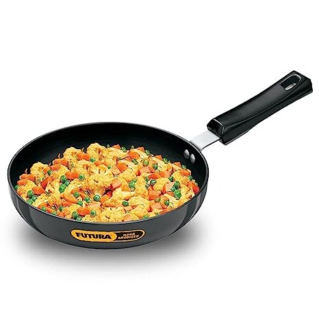 Hawkons Futura Hard  Anodised Frying Pan 22 cm, 4.06 mm (Rounded Sides)