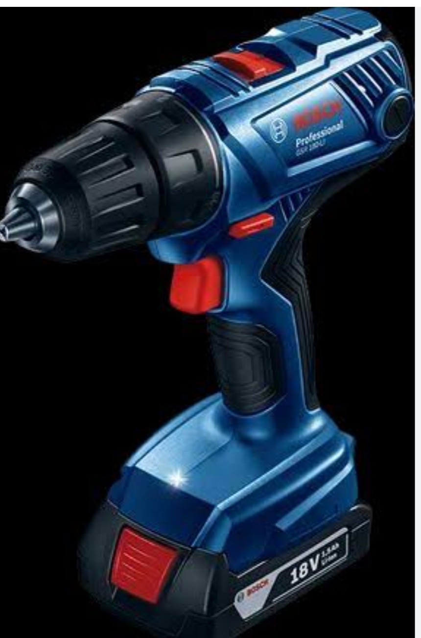 Bosch Drill Driver GSR 18V-EC Professional (Carry Case, 1Charger, 2*2.0 Ah Li-ion Batteries)