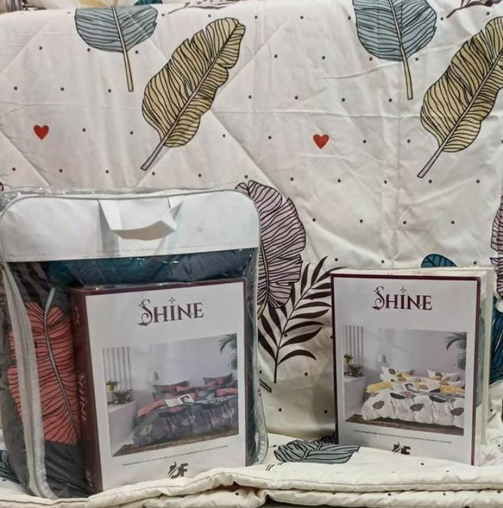 Shine blanket with pillow cover and bedsheet