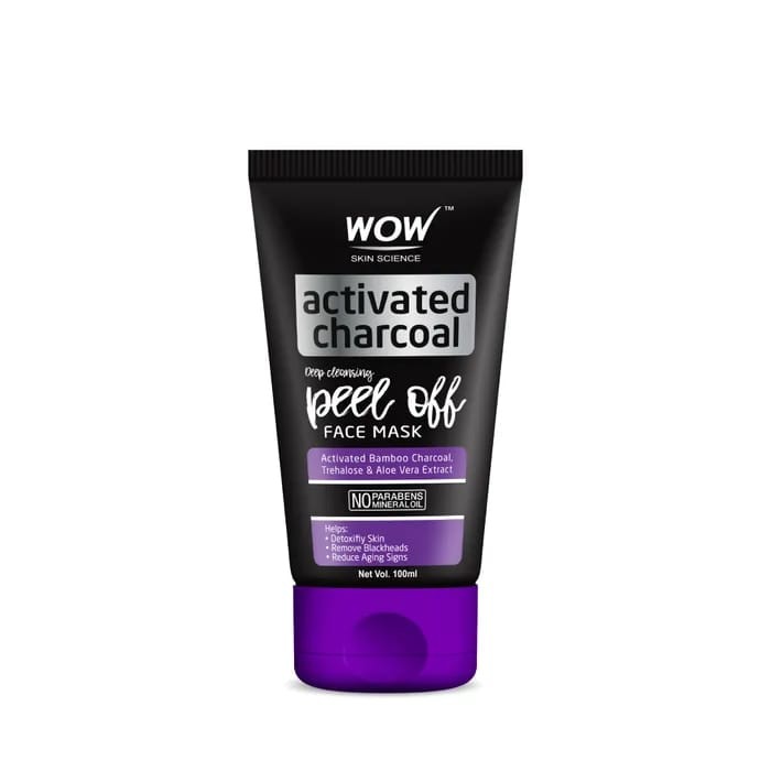 WOW Activated Charcoal Peel Off Face Mask (100ml)