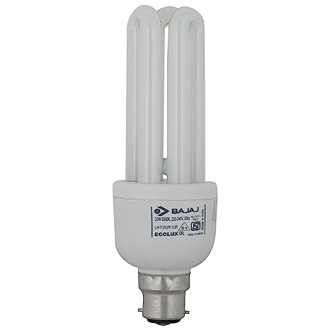 Bajaj Ecolux 3U CDL B22 CFL - (20 watt and Pack of 1)