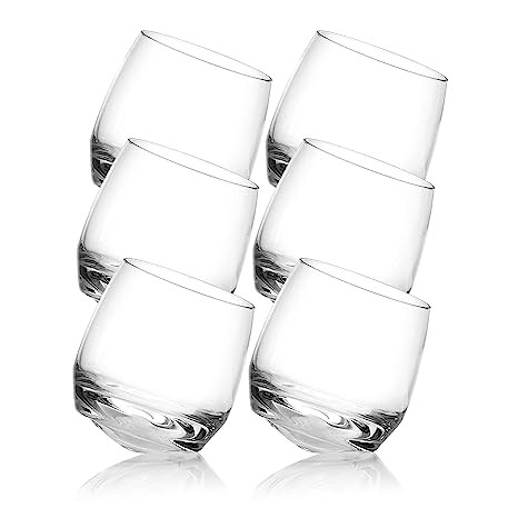Ocean  Fancy Glass Cuba Rock J14209 Scratch Resistant Glass Set/ Light Weight Glass Set (270 ml, Set of 6)