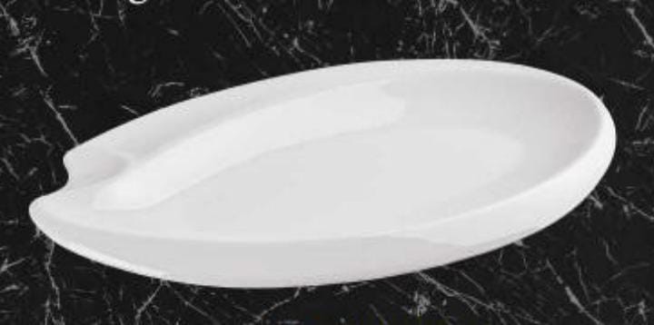 Servewell Oblong SErv Platter  White Pack Of 1