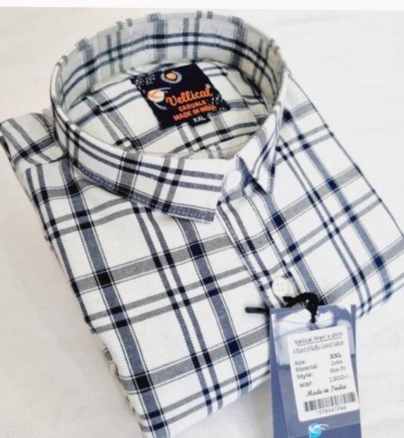 Vellical Full Sleeve Check Shirt For Men