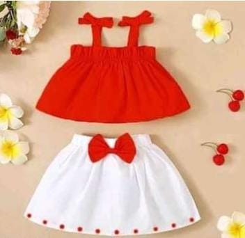 Stylish Top&Skirt For 2to3 Year Girl