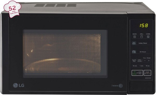 LG 20 L Grill Microwave Oven  (MH2044DB, Black)